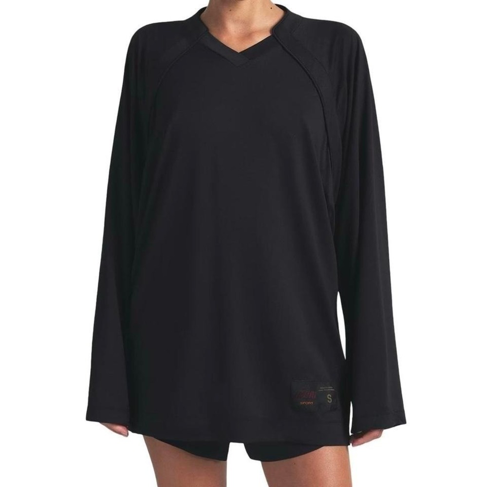 Nike x Skims‎ Airy V-Neck Oversized Long Sleeve - Black - NWT - XSmall